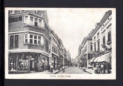 AK Cleve (Kleve) NRW um 1910 Große Straße M. Rosenberg, Herrengarderobe
