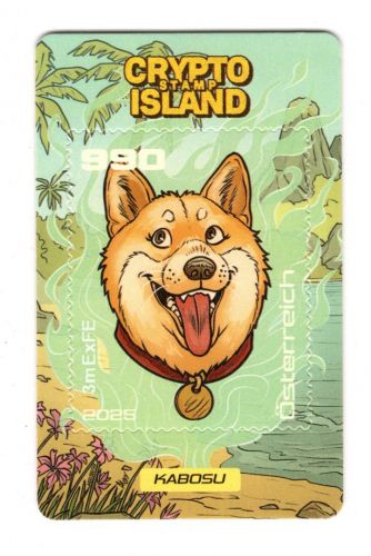 Österreich Kryp MiNr. Block 168 Hund Kabosu 2025: grün postfrisch