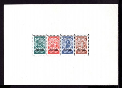 Deutsches Reich MiNr. Block 2 ungebraucht geprüft Schlegel