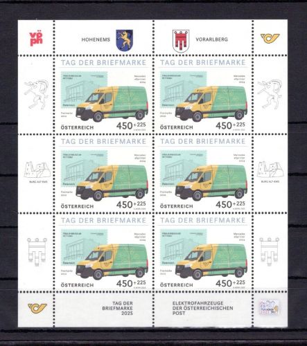 Österreich MiNr. 3864 postfrisch als Kleinbogen, Tag der Briefmarke