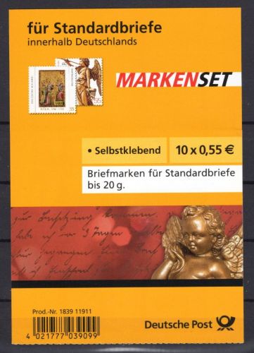 Bund Markenheftchen MiNr. MH 76I Winter 2008 - ohne Raster, postfrisch