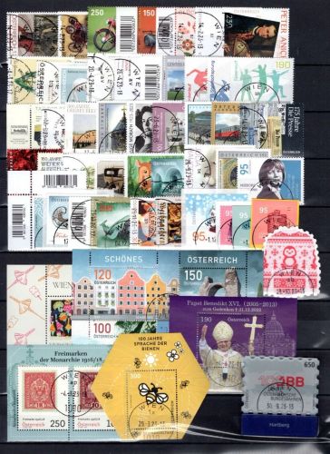Österreich MiNr. Jahrgang 2023 gestempelt nicht komplett