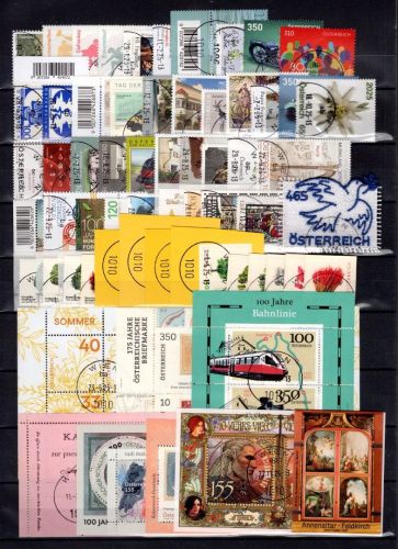 Österreich MiNr. Jahrgang 2025 gestempelt nicht komplett