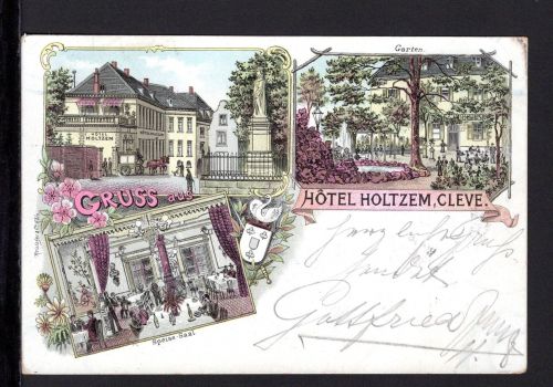 AK Cleve (Kleve) NRW 1898 Hotel Holtzem