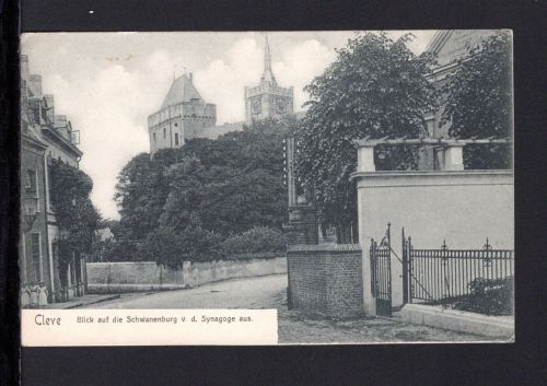 AK Cleve (Kleve) NRW 1905 Blick von der Synagoge auf die Schwanenburg