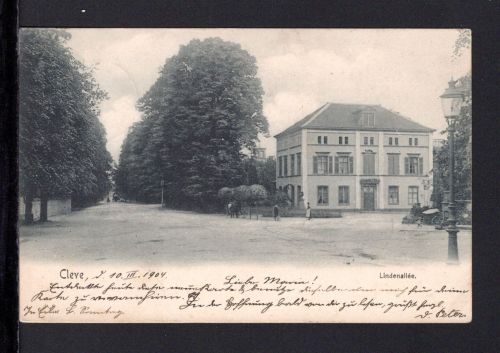 AK Cleve (Kleve) NRW 1904 Lindenallee