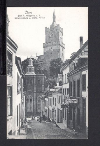 AK Cleve (Kleve) NRW um 1910 Blick vom Kloppberg auf Schwanenburg