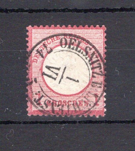 Kaiserreich MiNr. 19 gestempelt großes Brustschild