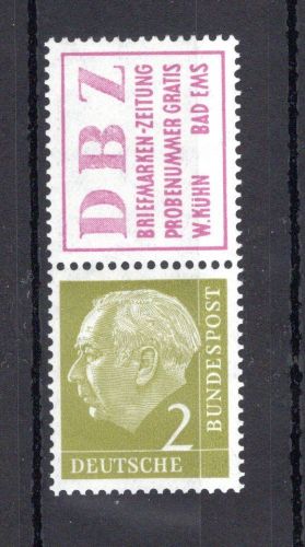 Bund Zusamendruck MiNr. S 15 postfrisch