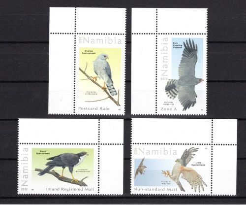 Namibia MiNr. 1640-1643 Vögel Adler Falken Sperber 2020 postfrisch Tiere