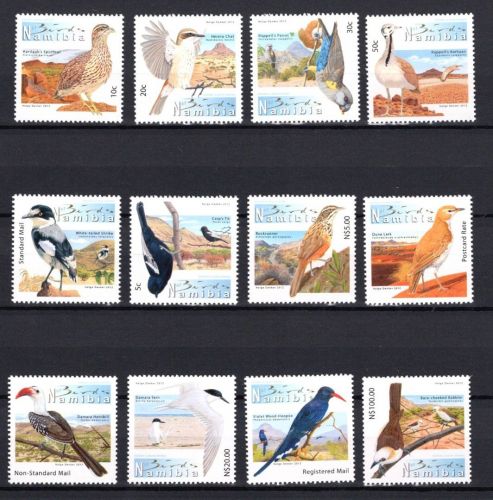 Namibia MiNr. 1396-1407 Heimische Vögel 2012 postfrisch Tiere