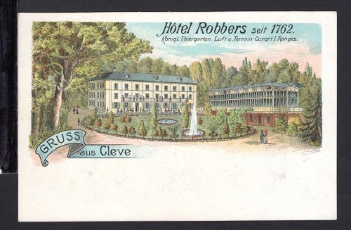 AK Cleve (Kleve) NRW um 1900 Hotel Robbers, Luft-Terrain-Curort 1.Ranges