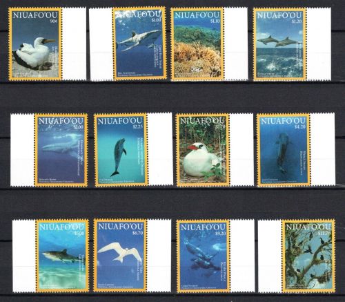 Niuafo'ou MiNr. 615-626 Meerestiere und Meeresvögel Satz postfrisch Tiere
