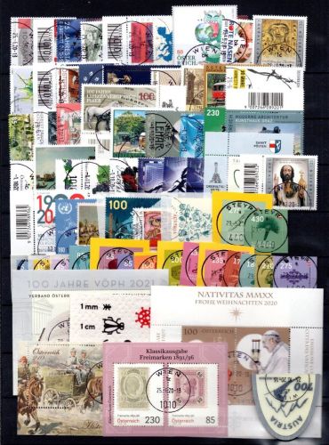 Österreich Jahrgang 2020 gestempelt