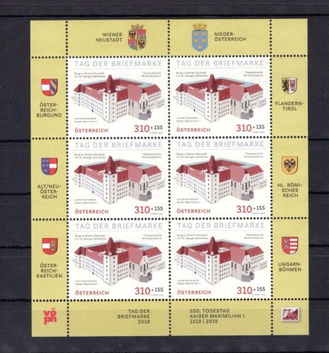 Österreich MiNr. 3488 postfrisch als Kleinbogen, Tag der Briefmarke