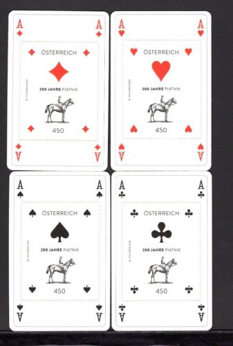 Österreich MiNr. Block 150-153 postfrisch Spielkarten