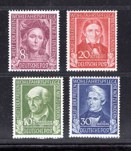 Bund MiNr. 117-120 postfrisch höchster Wert geprüft Schlegel