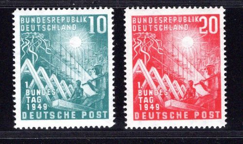 Bund MiNr. 111-112 postfrisch geprüft Schlegel