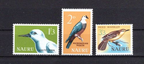 Nauru MiNr. 42-54 Heimische Vögel, 3 Werte, Satz postfrisch Tiere