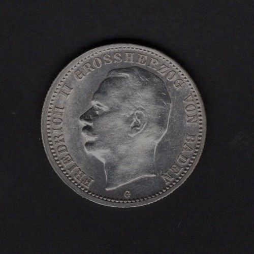 Baden 1913 2 Mark Friedrich II. vz