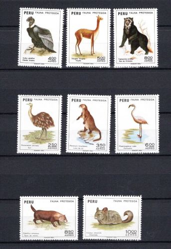 Peru MiNr. 904-906 und 926-930 Heimische Tiere, alle postfrisch Tiere