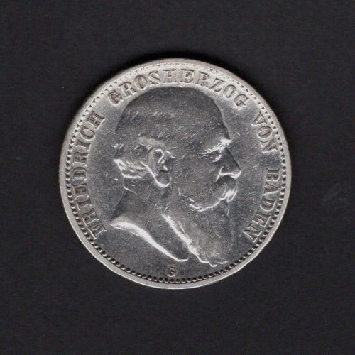 Baden 1904 2 Mark Friedrich I.