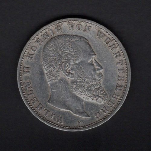Württemberg 1903 5 Mark Wilhelm II. ss-vz