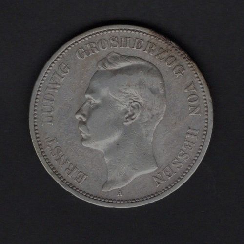 Hessen 1895 5 Mark Ernst Ludwig ss