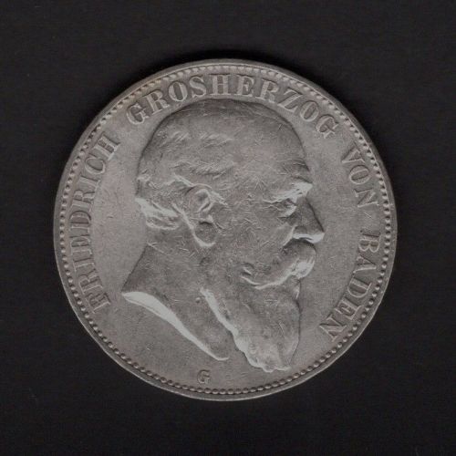 Baden 1902 5 Mark Friedrich I.