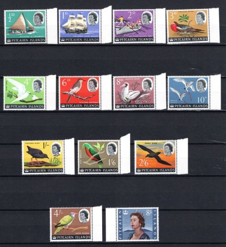 Pitcairn Inseln MiNr. 39-51 Heimische Vögel, Satz postfrisch Tiere