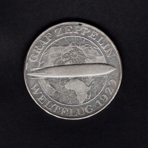 Weimar 1930 A 5 Reichsmark "Zeppelin"