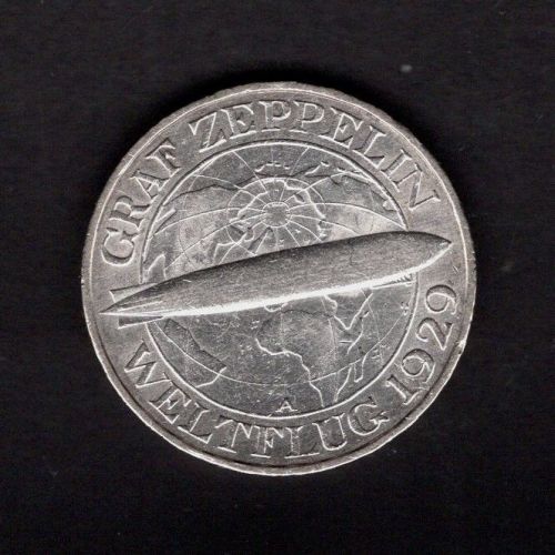 Weimar 1930 A 3 Reichsmark "Zeppelin"