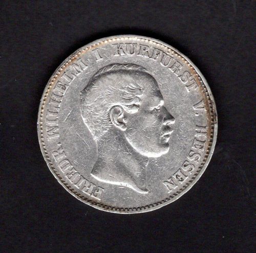 Hessen 1858 1 Vereinstaler Friedrich Wilhelm I. ss