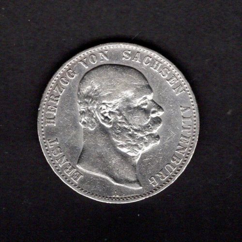 Sachsen-Altenburg 1901 2 Mark Herzog Ernst vz