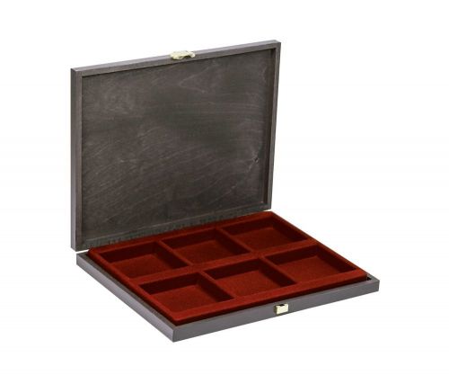 Lindner Echtholz-Münzkassette CARUS-1 S2491-2856E Neu