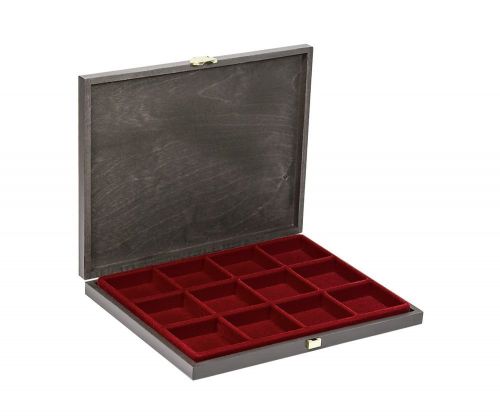 Lindner Echtholz-Münzkassette CARUS-1 S2491-2862E Neu