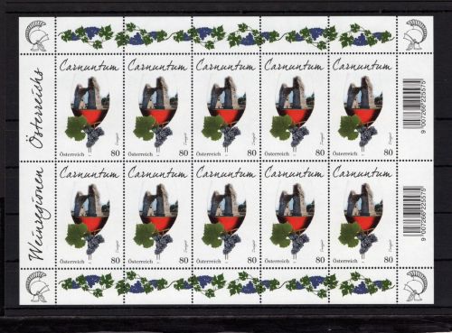 Österreich Kleinbogen MiNr. 3225 postfrisch Wein