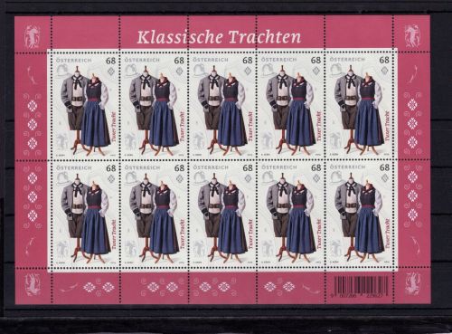Österreich Kleinbogen MiNr. 3211 postfrisch Trachten