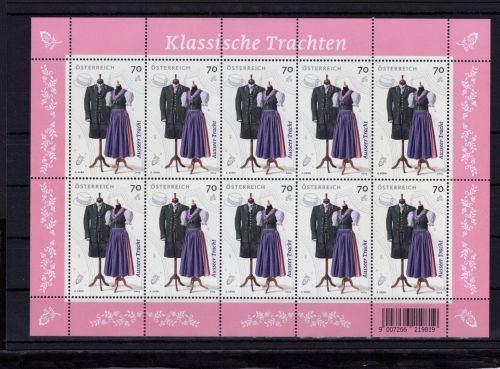 Österreich Kleinbogen MiNr. 3150 postfrisch Trachten
