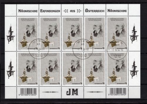 Österreich Kleinbogen MiNr. 3141 Versandstellenstempel