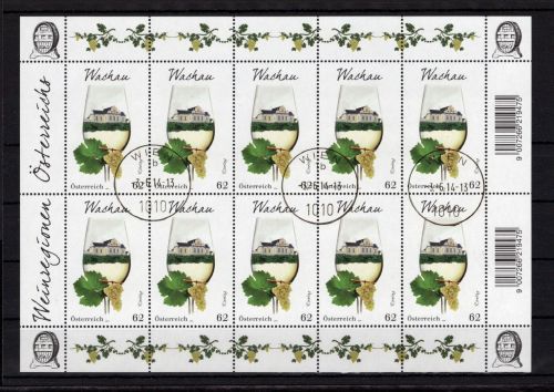 Österreich Kleinbogen MiNr. 3133 Versandstellenstempel Weinland