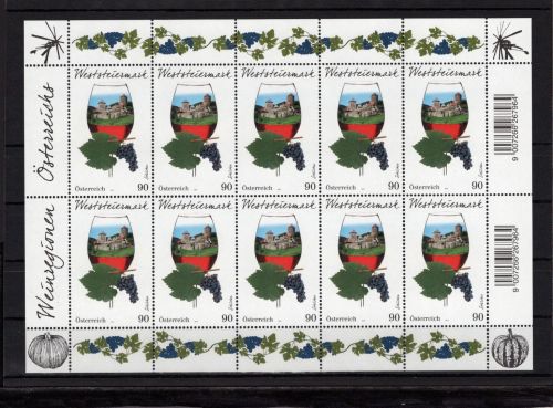 Österreich Kleinbogen MiNr. 3434 postfrisch Weinland