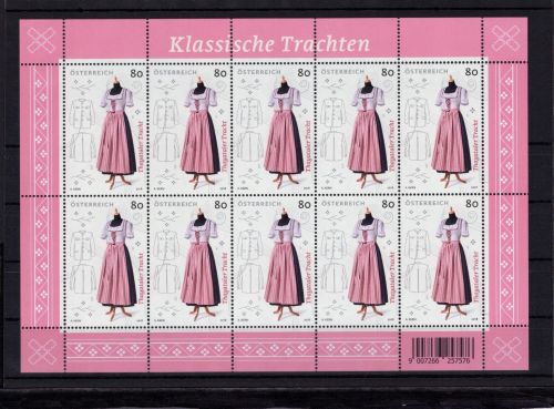 Österreich Kleinbogen MiNr. 3401 postfrisch Trachten