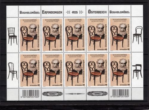 Österreich Kleinbogen MiNr. 3375 postfrisch Michael Thonet