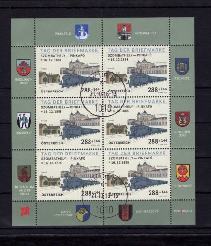 Österreich Kleinbogen MiNr. 3294 Ersttagsstempel Tag der Briefmarke