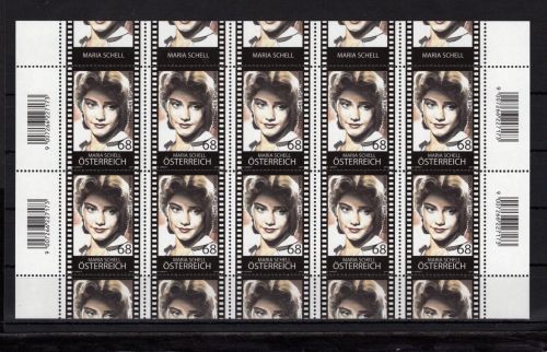 Österreich Kleinbogen MiNr. 3209 postfrisch Maria Schell