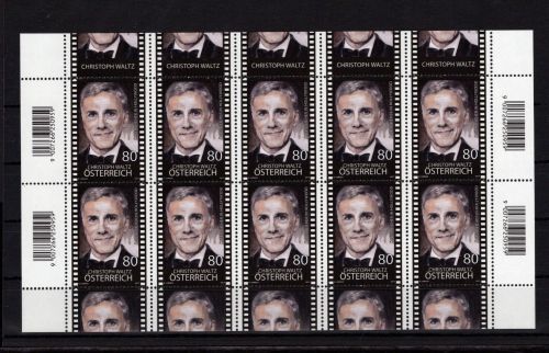 Österreich Kleinbogen MiNr. 3349 postfrisch Christoph Waltz
