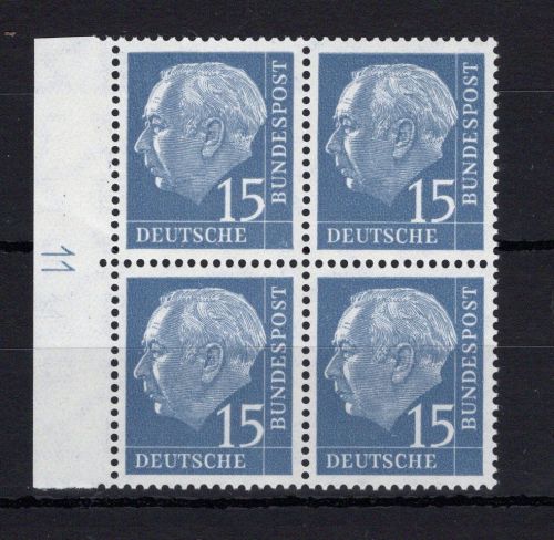 Bund MiNr. 184 x DZ postfrisch im 4er Block