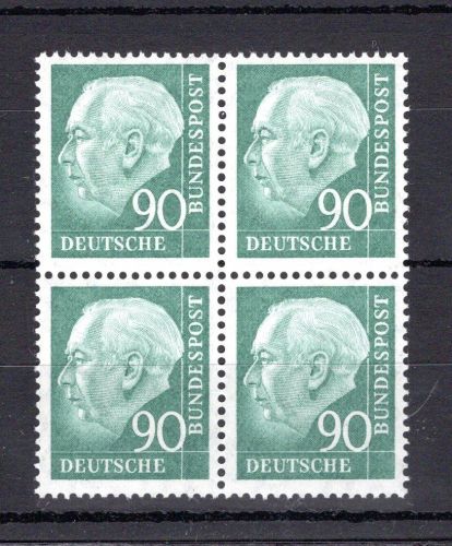 Bund MiNr. 265 xv postfrisch 4er Block, ungefaltet