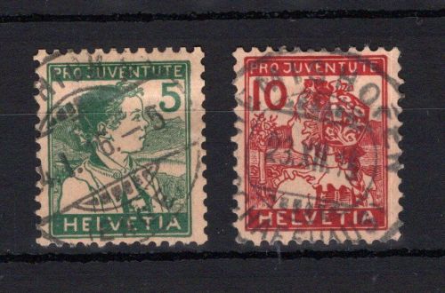 Schweiz MiNr. 128-29 gestempelt Pro Juventute